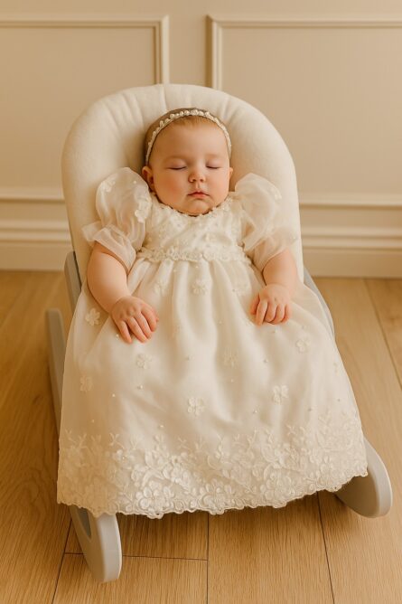 Celeste Bloom Christening Gown - Image 4