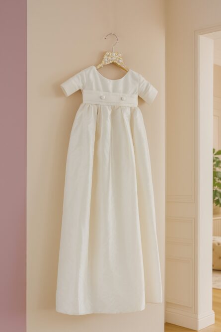 Victoria Lace Baptism Robe - Image 2